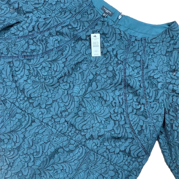 NWTS Talbots Green Lace Cocktail Dress - Picture 5 of 5